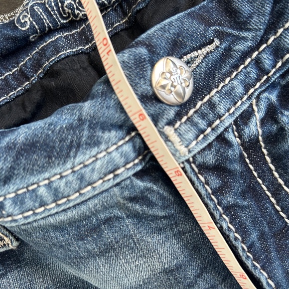 ❄️Mid Rise Boot Cut Bling Jeans - Picture 12 of 16